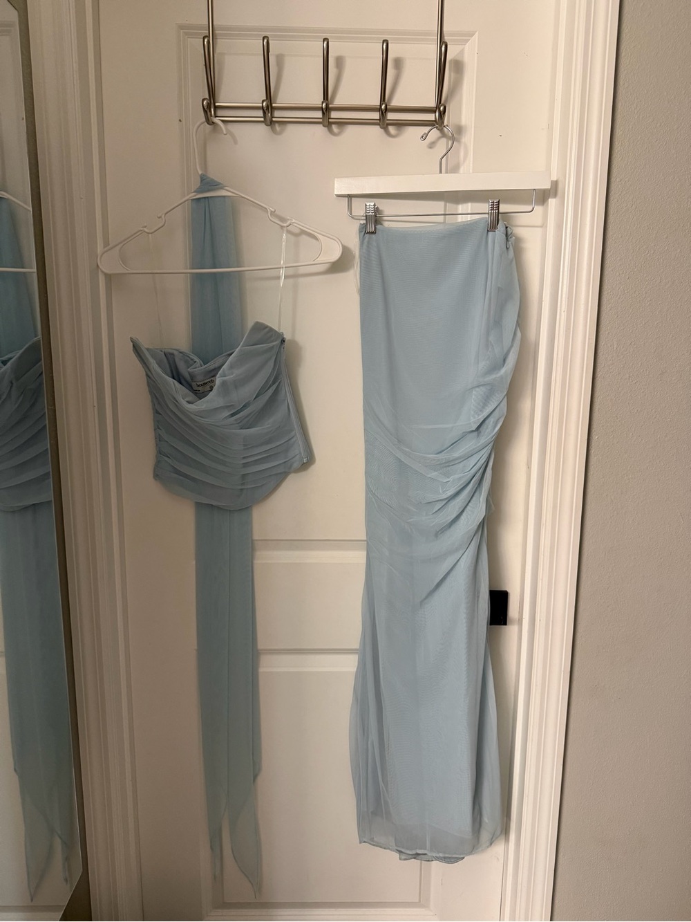 House of CB Set - XS Top and Skirt with Bigger Cup - Light Blue